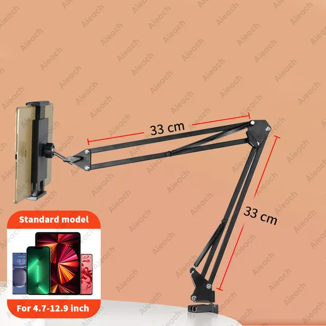 360 Rotating Bed Tablet Mount Stand